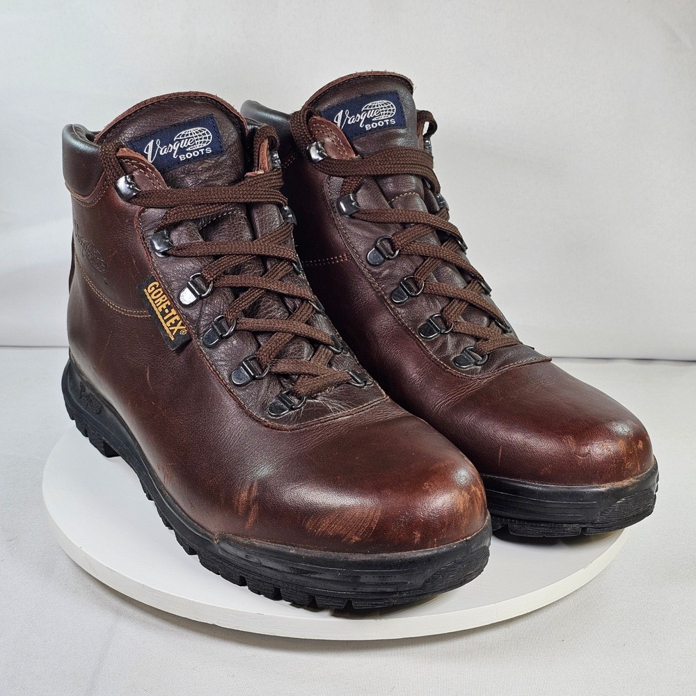 Vasque Sundowner Gore-Tex Hiking Boots Mens 11.5 M Brown Leather Made in Italy